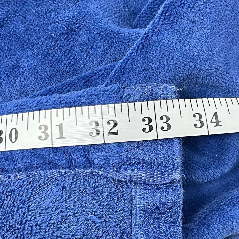 Vintage Fieldcrest Body Wrap Around Towel Cover Up Terry Cloth USA Made Blue